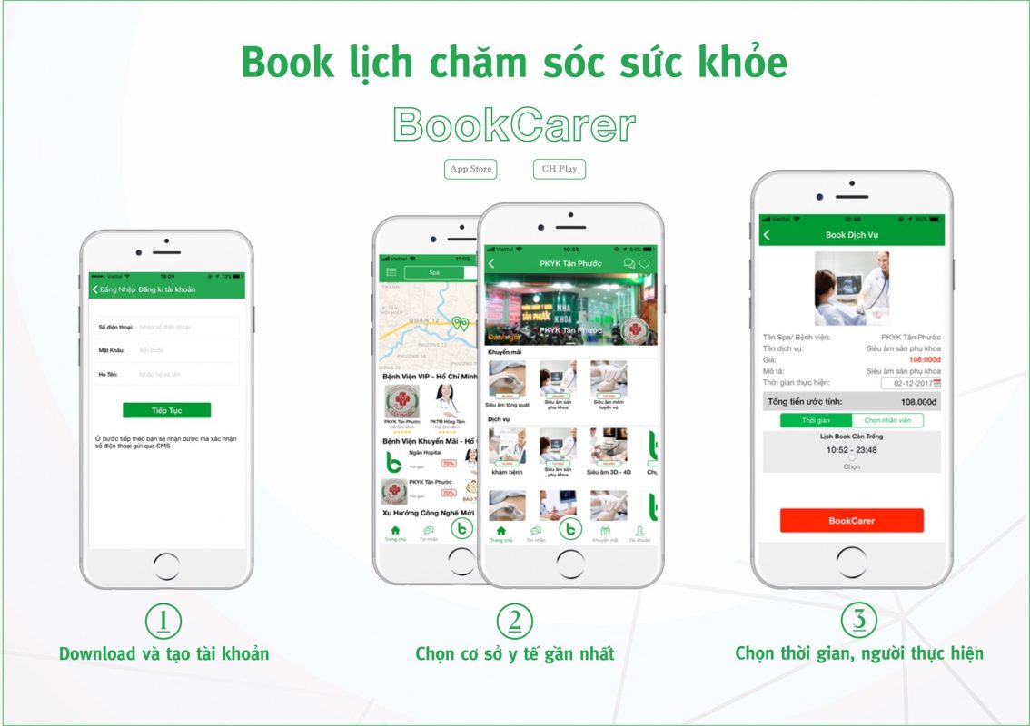 Ứng dụng đặt lịch khám bệnh BookingCare