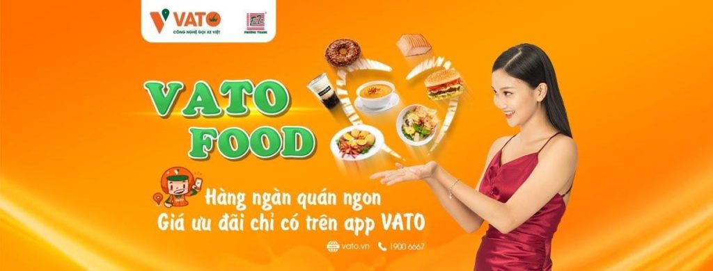 Dịch vụ giao đồ ăn và ứng dụng gọi xe Vato