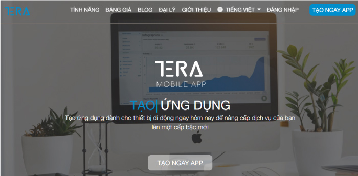 Teraapp.vn thiết kế app đơn giản