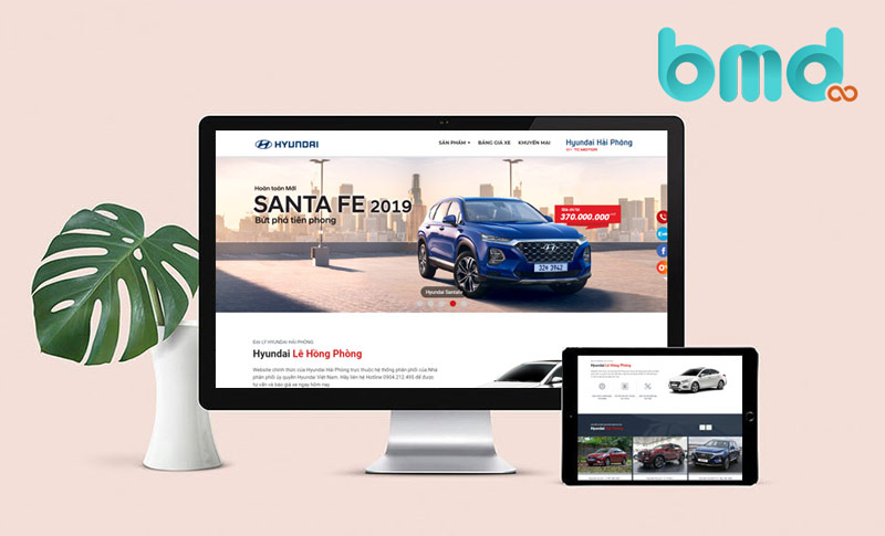 Công ty bmd thiết kế website ô tô chuẩn seo