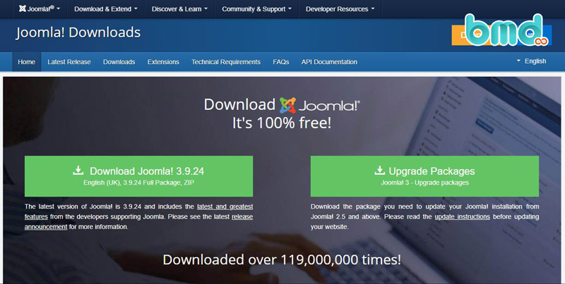 Phần mềm tạo website bán hàng Joomla