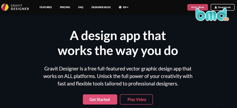 Phần mềm thiết kế logo Gravit Designer