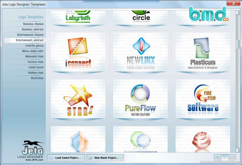 Phần mềm thiết kế logo Jeta Logo Designer