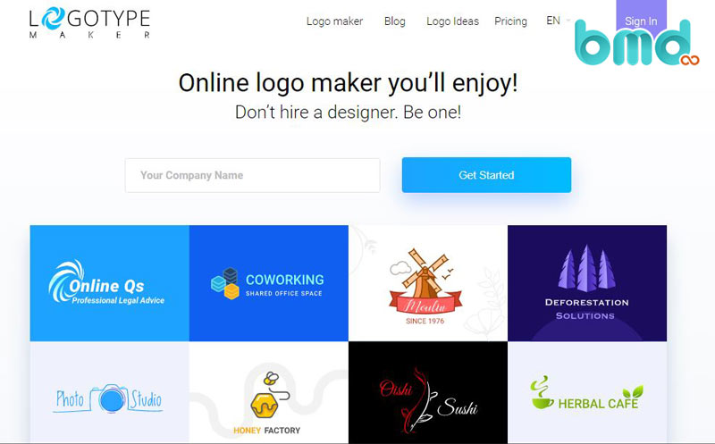 Phần mềm thiết kế LogotypeMake