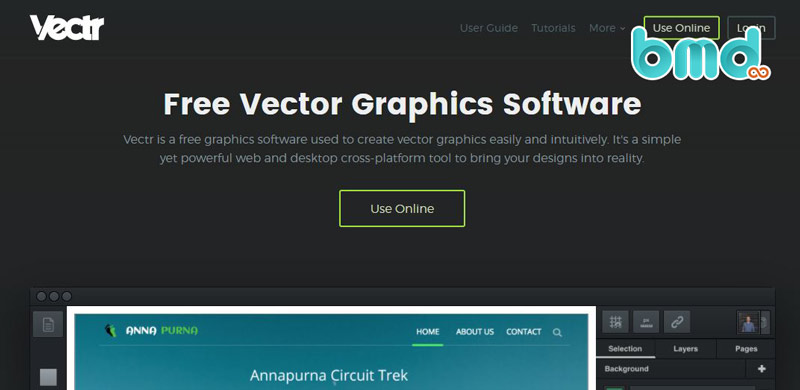 Phần mềm thiết kế logo Vectr