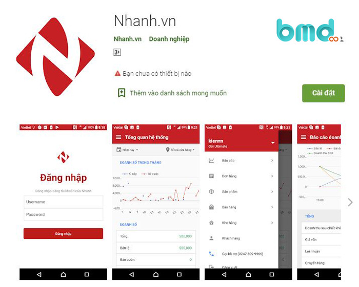 Ứng dụng Nhanh.vn