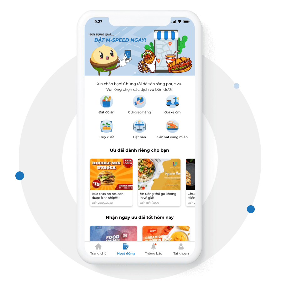 App giao đồ ăn dành cho người dùng