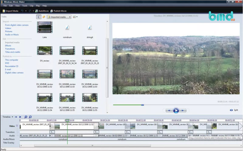 Phần mềm cắt ghép video Movie Maker