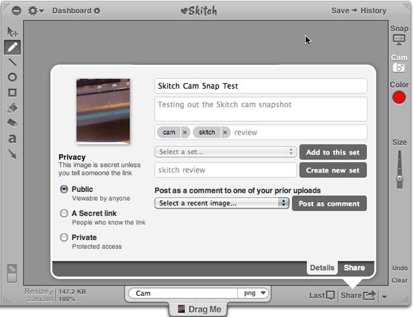 Phần mềm chụp ảnh màn hình Skitch