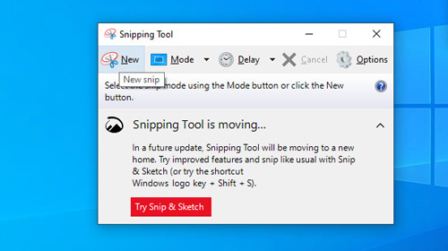 Phần mềm chụp màn hình Windows Snipping Tool