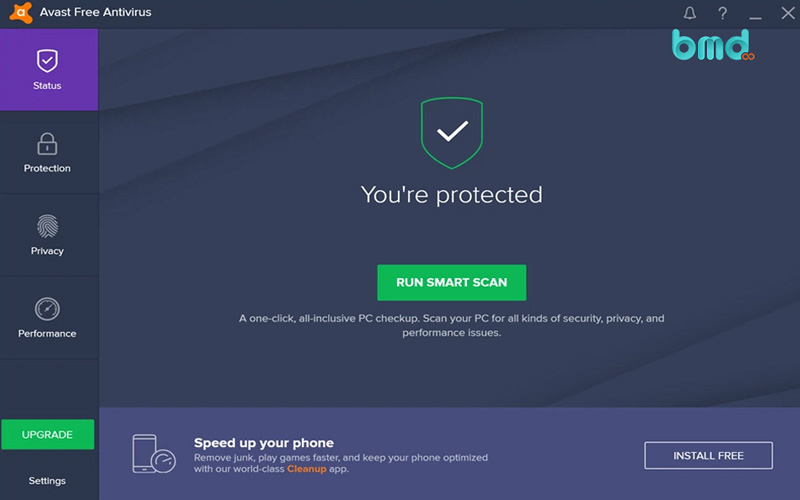Phần mềm diệt virus Free Avast