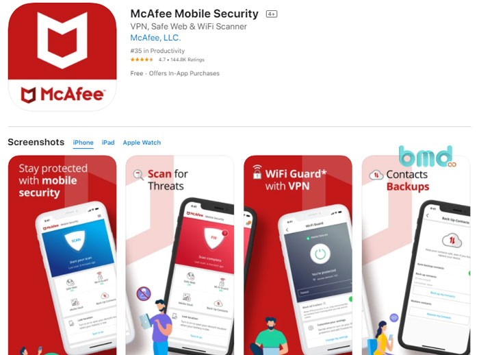 Phần mềm diệt virus McAfee Mobile Security