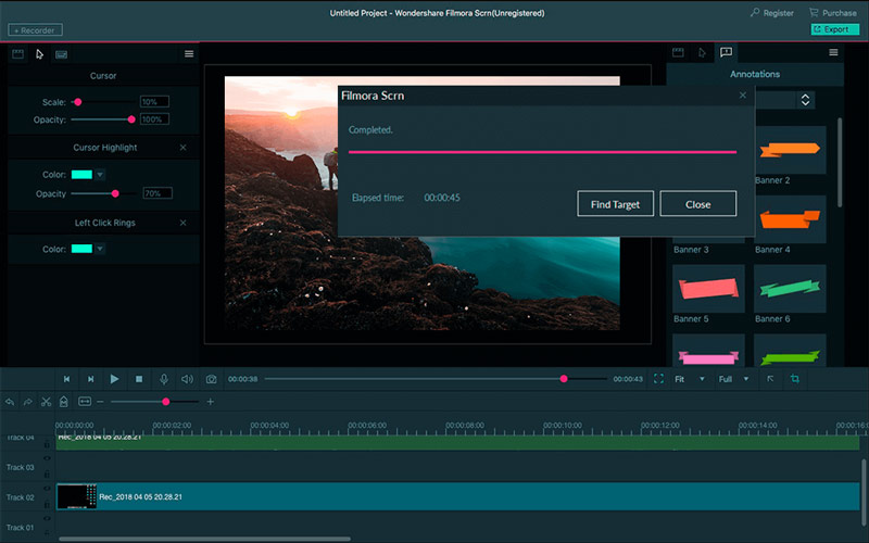 Phần mềm quay phim màn hình Filmora Scrn