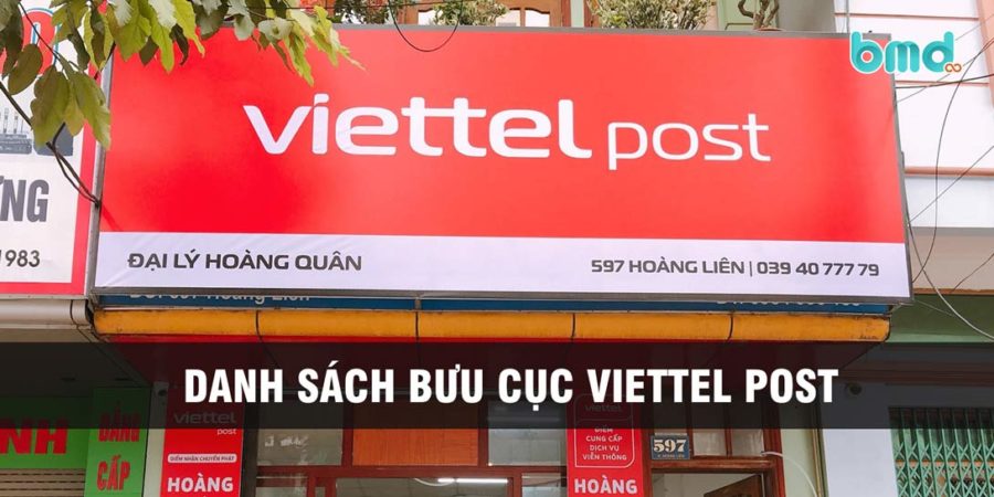 Danh sách bưu cục, chi nhánh Viettel Post 63 tỉnh thành