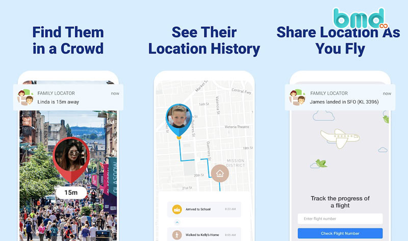 Phần mềm định vị gps Family Locator