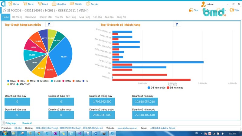 Phần mềm quản lý vận tải miễn phí vzsoft