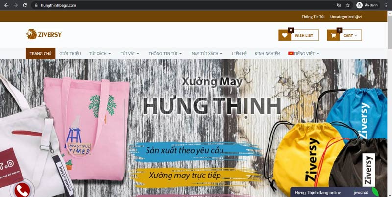 Xưởng may túi giữ nhiệt giao hàng Hưng Thịnh