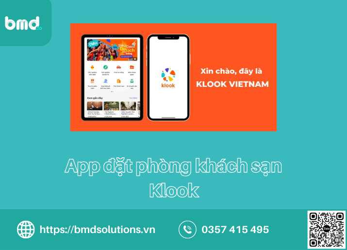 App đặt phòng khách sạn Klook