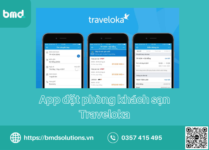 App đặt phòng khách sạn Traveloka