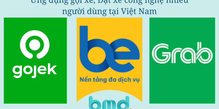 Ứng dụng gọi xe, Đặt xe công nghệ nhiều người dùng tại Việt Nam