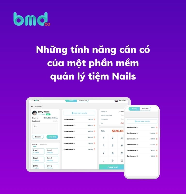 Những tính năng cần có của một phần mềm quản lý tiệm nail