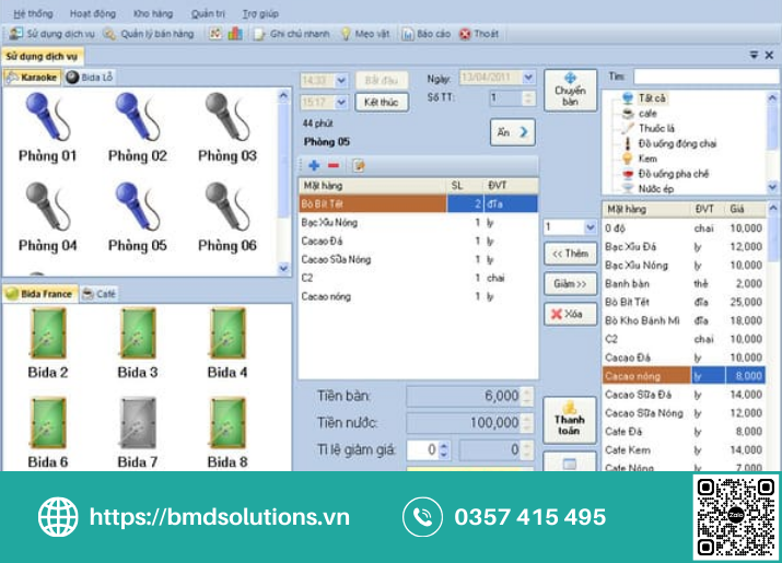 Review Phần mềm quản lý quán karaoke BigBuy