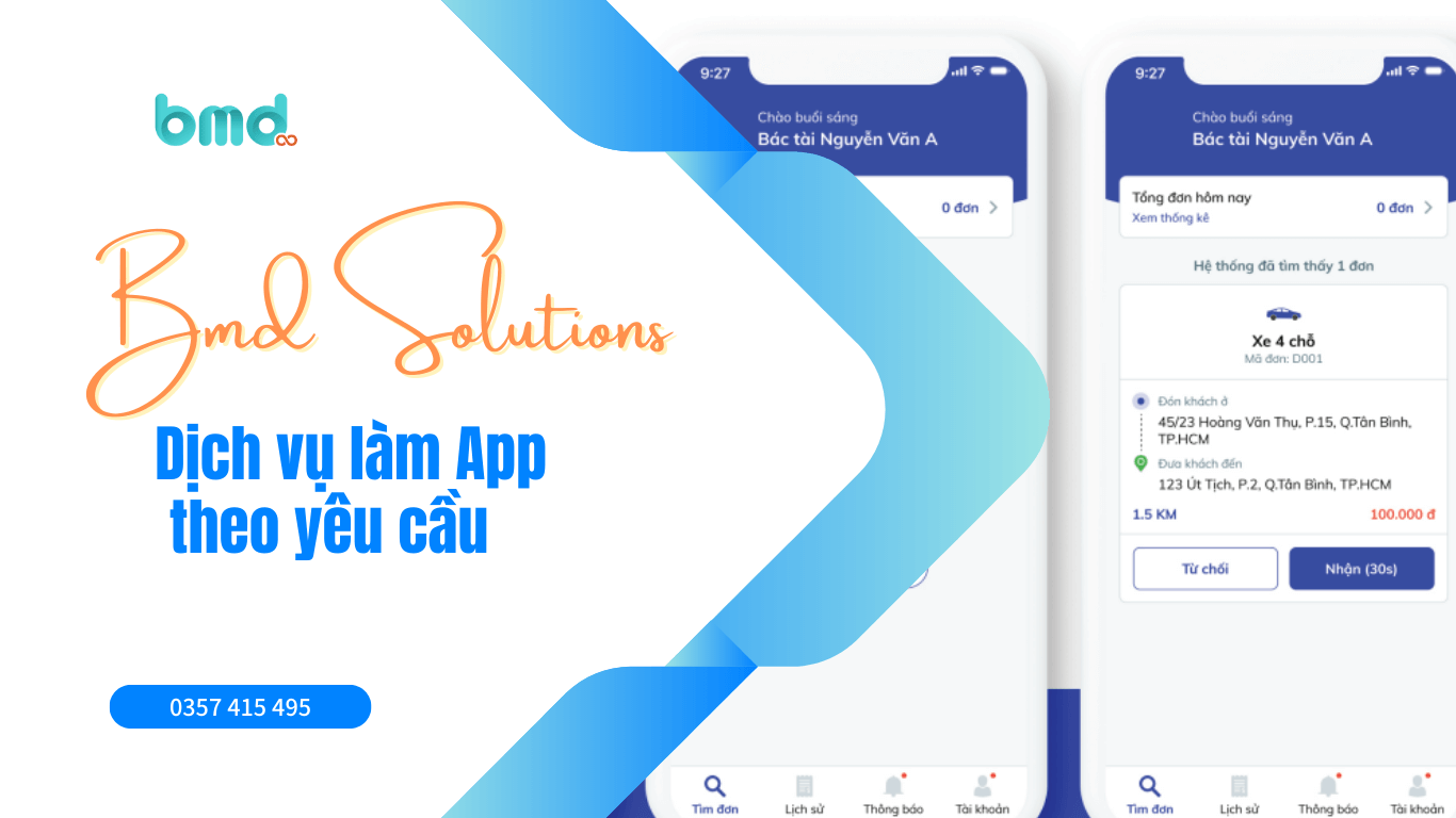 Dịch vụ làm App theo yêu cầu - BMD Solutions