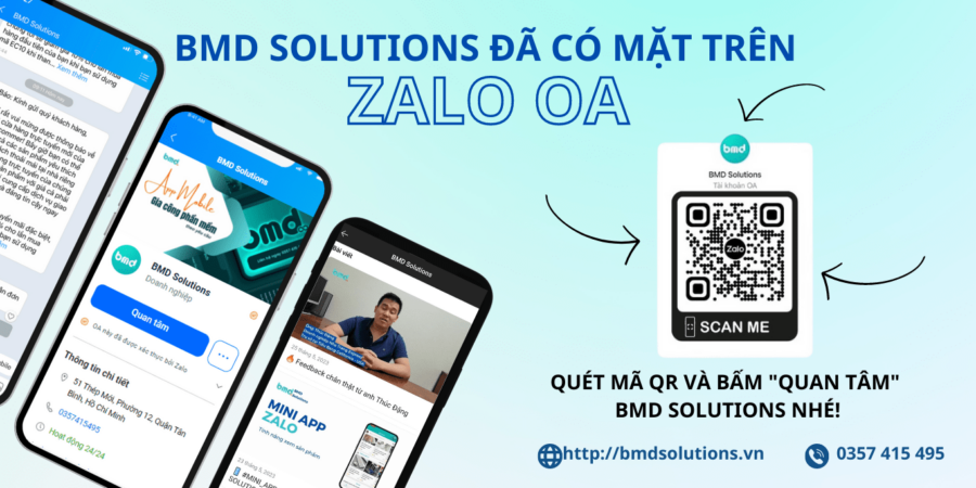 BMD Solutions Đã Có Mặt Trên Zalo OA