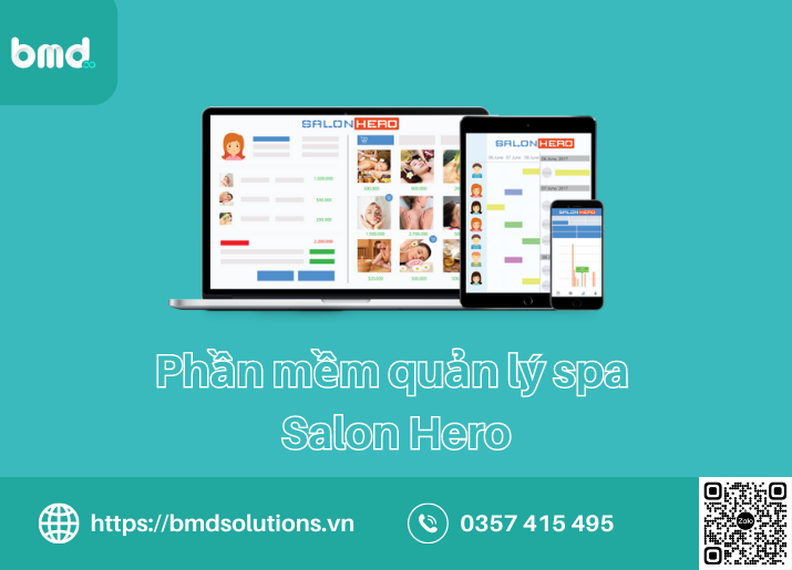 Phần mềm quản lý spa Salon Hero