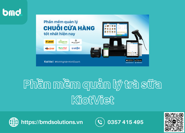 Phần mềm quản lý quán trà sữa KiotViet