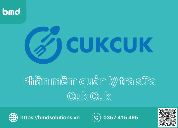 Phần mềm quản lý quán trà sữa cukcuk