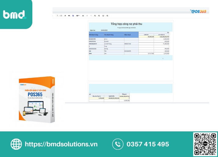 Phần mềm POS365 (Ảnh sưu tầm)