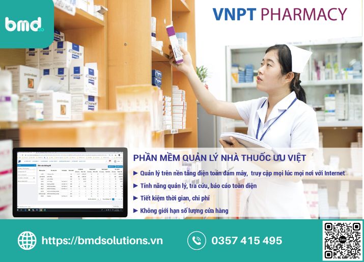 Phần mềm quản lý tiệm thuốc VNPT-Pharmacy (Ảnh sưu tầm)