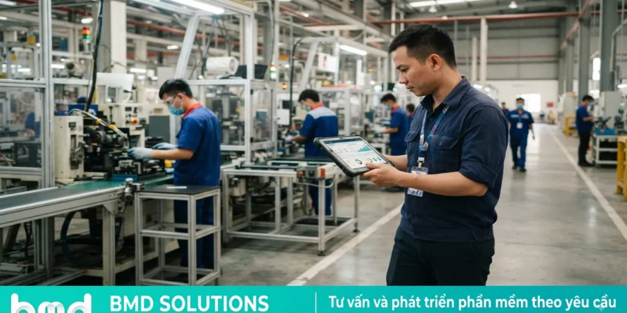 Phần mềm quản lý sản xuất theo yêu cầu: Hướng dẫn toàn diện cho nhà máy Việt Nam