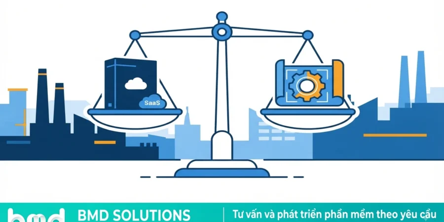 Nên chọn phần mềm sản xuất đóng gói (SaaS) hay viết riêng (custom)?