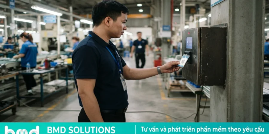 Phần mềm chấm công, tính lương theo sản lượng cho công nhân nhà máy