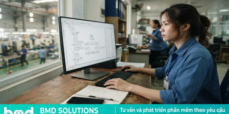 Phần mềm quản lý định mức nguyên vật liệu (BOM) cho sản xuất
