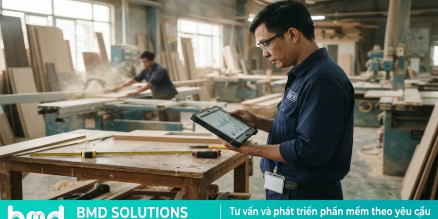 Phần mềm quản lý sản xuất ngành gỗ, nội thất: Bài toán đặc thù