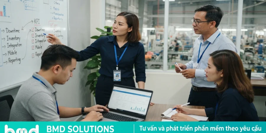 10 tiêu chí chọn nhà cung cấp phần mềm CMMS phù hợp cho nhà máy sản xuất