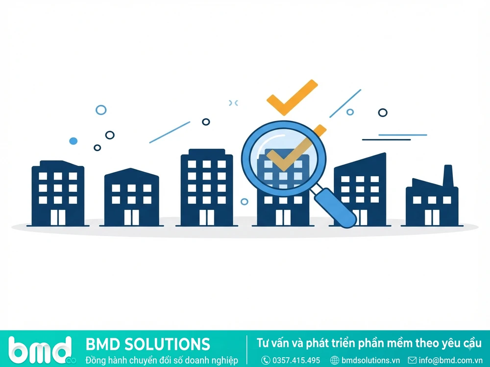 Sơ đồ minh họa việc so sánh, lựa chọn giữa các công ty phần mềm tại Đồng Nai – công ty phần mềm tại đồng nai
