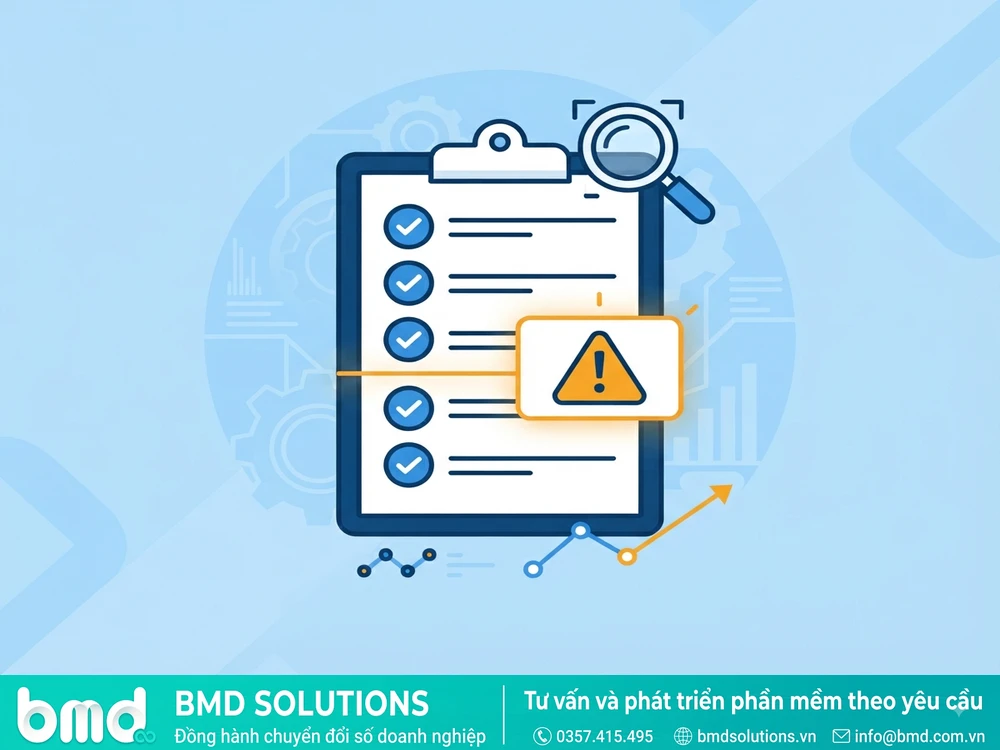 Sơ đồ minh họa danh sách dấu hiệu cảnh báo doanh nghiệp cần đầu tư phần mềm – có nên đầu tư phần mềm dms