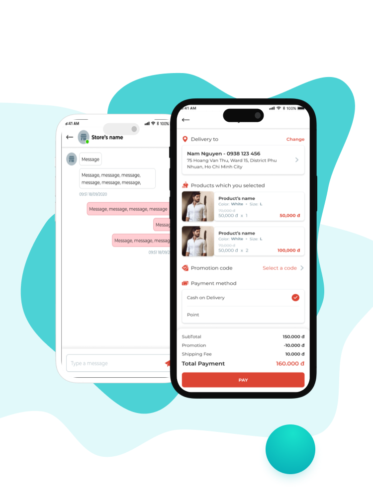 giao diện Mobile App