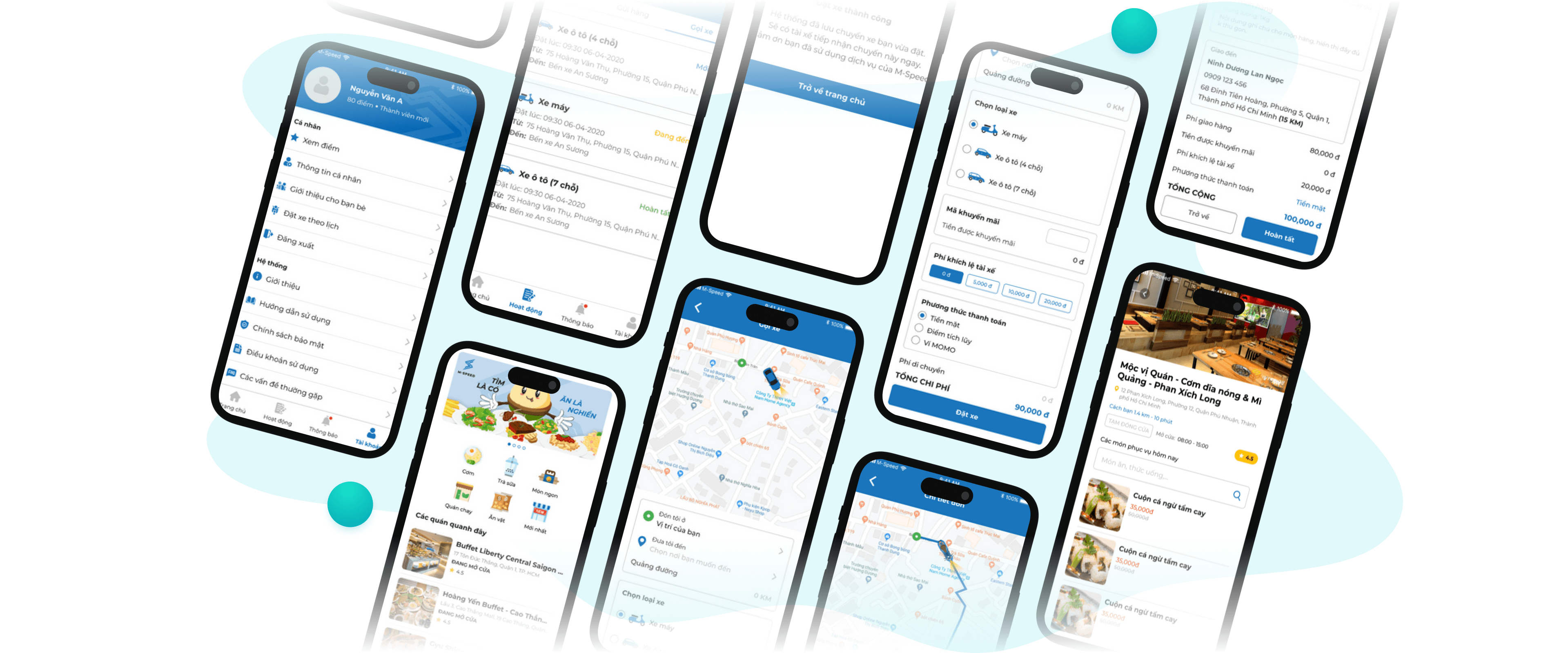 Thiết kế app đặt xe